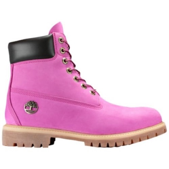 🆕Timberland Unisex Nubuck Work Pink Boots - Picture 3 of 8